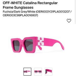 OFF WHITE Catalina rectangle sunglasses
